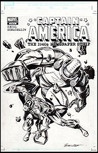 Captain America The 1940's Newspaper Strip #2 Cover Art by Butch Guice