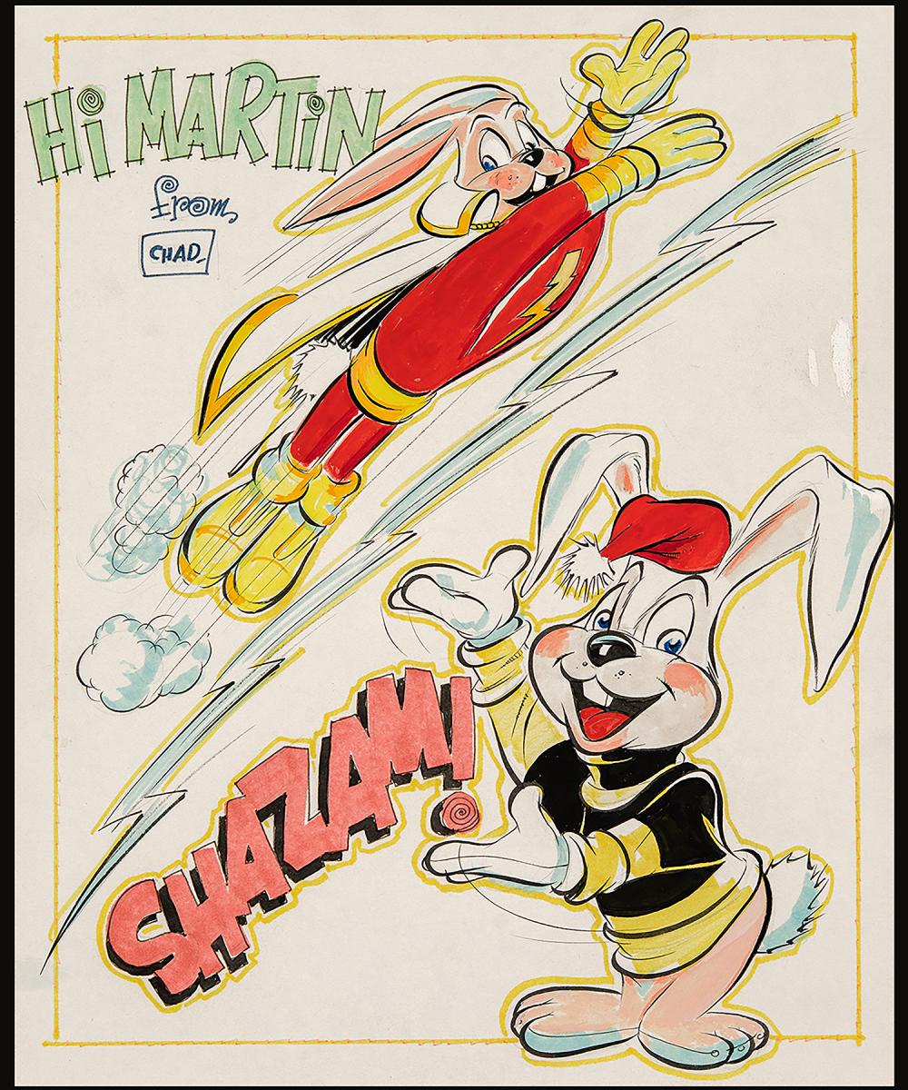 Image: Hoppy the Marvel Bunny Original Art by Chad Grothkopf