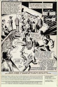 Detective Comics #496 Title Splash Art by Don Newton